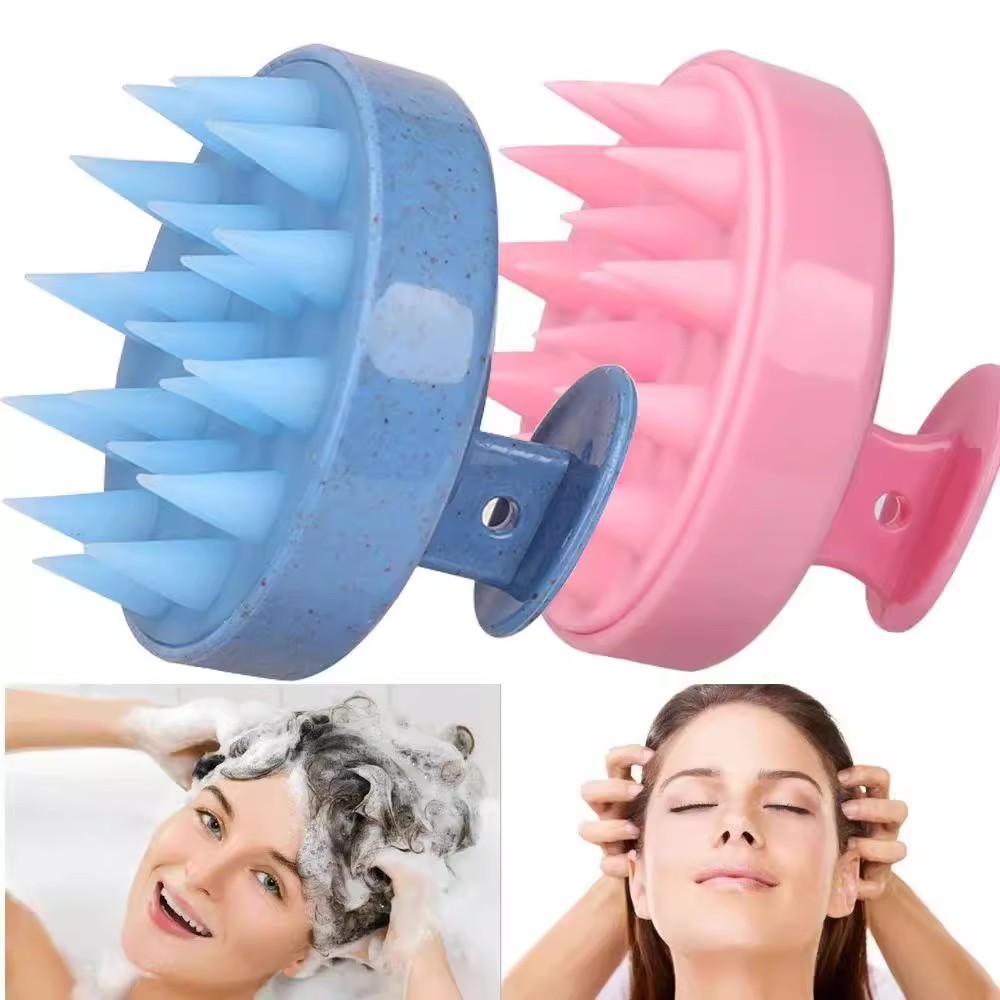 Dry Brush Body - Shampoo in silicone Spazzola Testa Massaggio